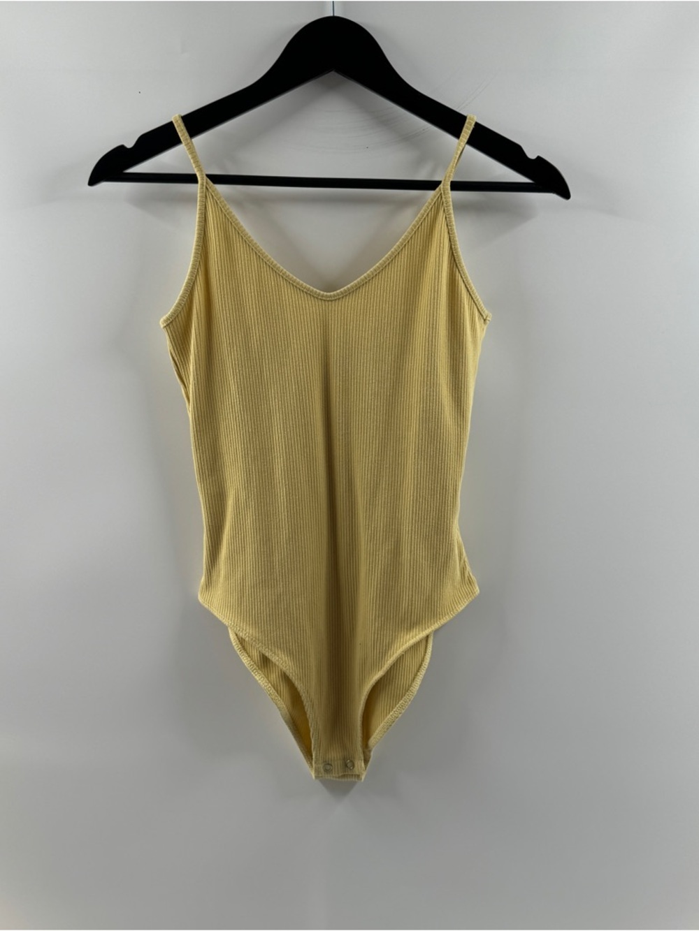 American Eagle Yellow Ribbed Tank Bodysuit – Women’s Medium